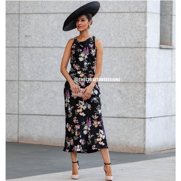 ZARA Satin Effect Midi Dress NWT - Picture 3 of 16